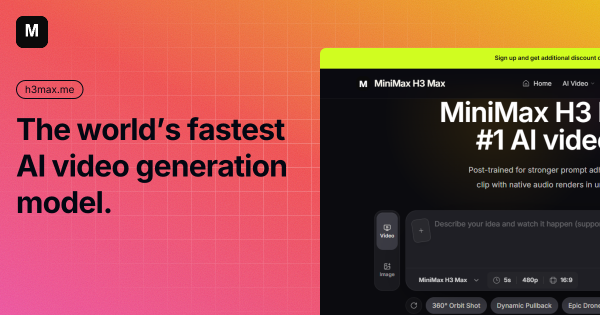 MiniMax H3 Max screenshot